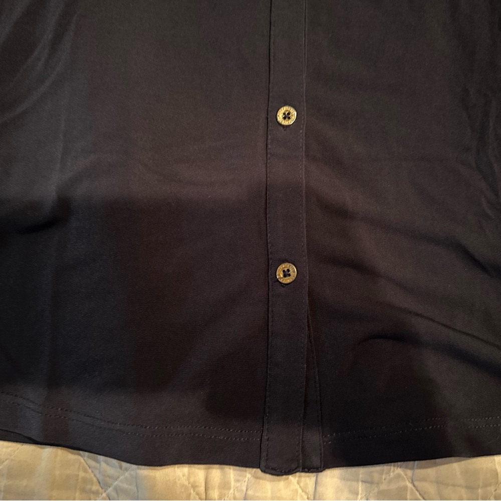 Ellen Tracy- size- small- Blue Cuffed Sleeve Button Down Shirt - Picture 6 of 10